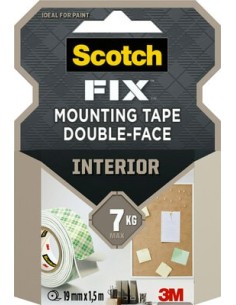 Kleeplint 3M rullis Scotch-Fix 4496G-1915-P, 19mmx1,5m, sisetingimustes