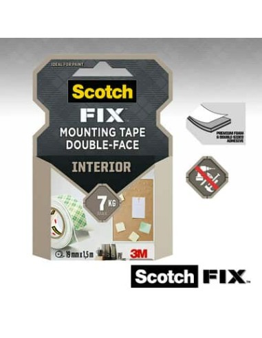 Kleeplint 3M rullis Scotch-Fix 4496G-1915-P, 19mmx1,5m, sisetingimustes