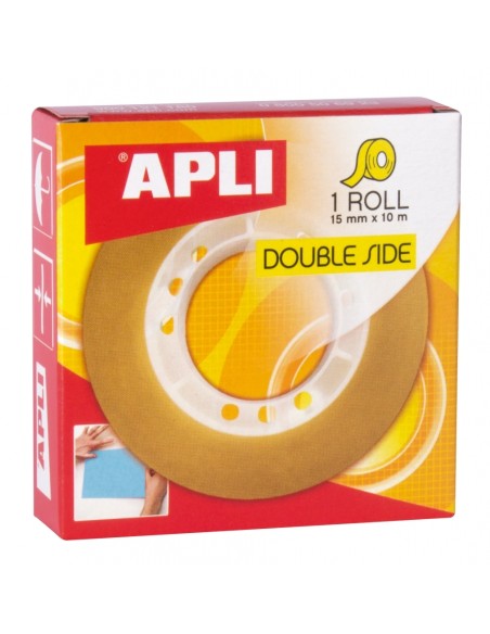 Kleeplint Apli kahepoolne 15mm x 10m