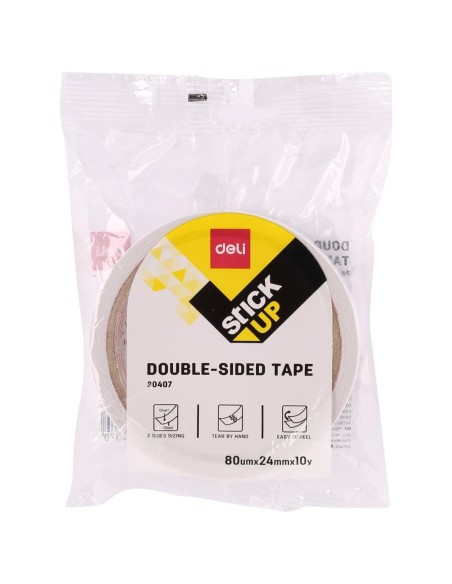 Kleeplint DELI kahepoolne 24mm x 9m