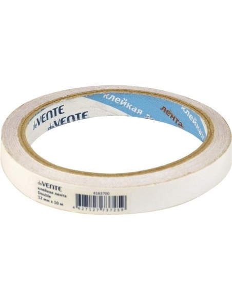 Kleeplint deVENTE kahepoolne 12mmx10m läbipaistev