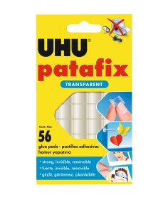 Kleeppadjad UHU läbipaistev 56tk