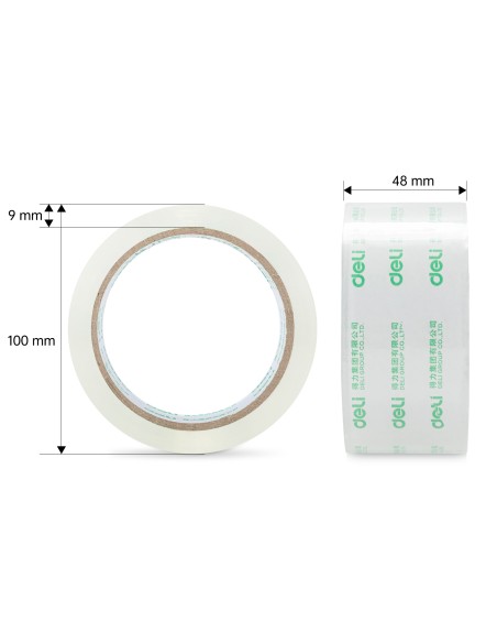 Pakketeip DELI 48mmx54m 50mic läbipaistev