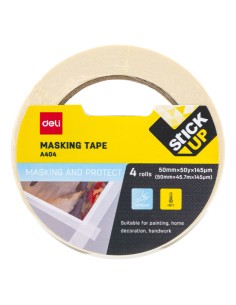 Maalriteip DELI 50mm x 45.7m 145mic valge