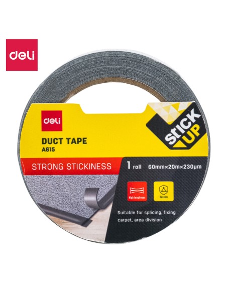 Duct Tape DELI 60mm*20m*230μm 1 roll black
