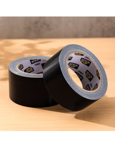 Tekstiilteip DELI 48mm x20m 230mic must 2