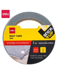 Tekstiilteip DELI 60mm x20m 230mic hall