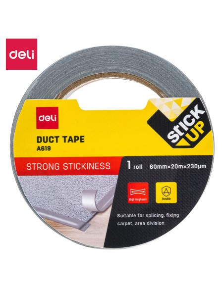 Duct Tape DELI 60mm*20m*230μm 1 roll silver