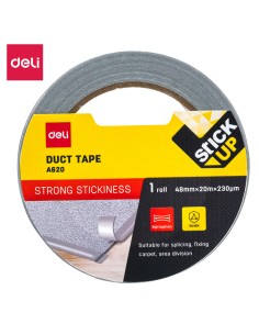 Tekstiilteip DELI 48mm x20m 230mic hall