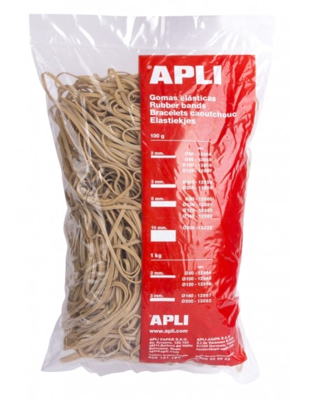 Rubber Bands apli 160mmx3 , 1kg