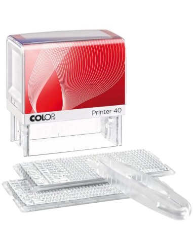 Tempel Colop Printer P40SET iselaotatav (23x59mm) 6-rida