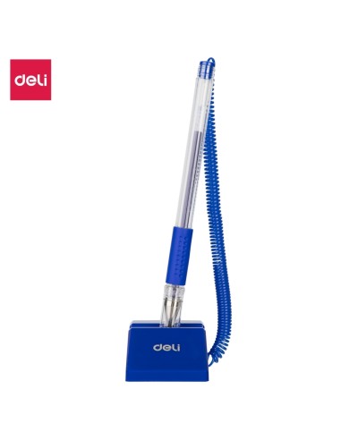 Desk Pen Stand Deli 0.5mm blue