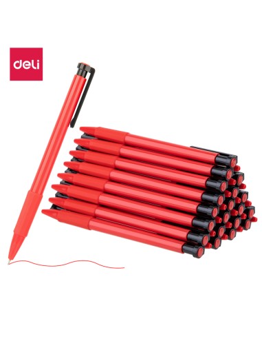 Pastapliiats DELI 6546S 0.7mm punane