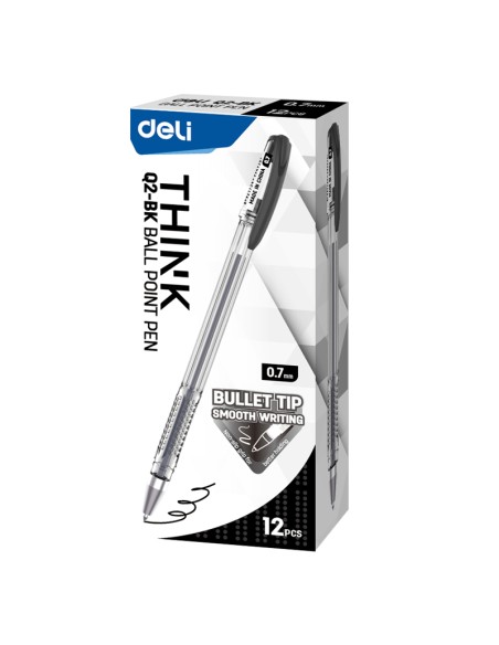 Ball Point Pen Deli Bullet tip：0.7mm Deli