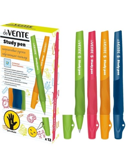 Pastapliiats deVente Study Pen vasakukäelistele 0.7mm assortii