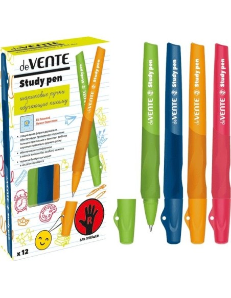 Pastapliiats deVente Study Pen paremakäeliste 0.7mm assortii