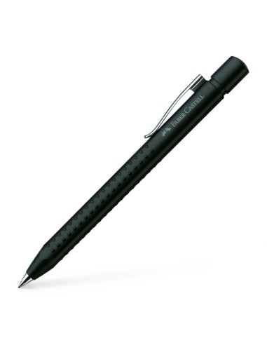 Faber-Castell Grip 2011 ballpoint pen, large-capacity refill XB blue, barrel colour matt black