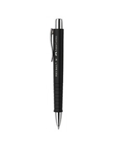 Pastapliiats Faber-Castell Poly Ball 1,0mm, must korpus