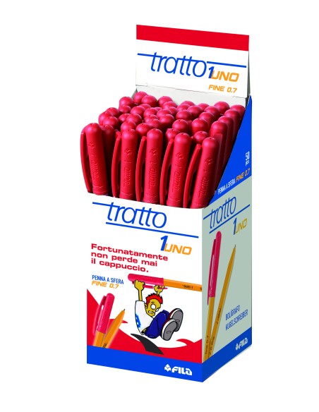 Ballpoint pen Fila TRATTO 1-0.7mm red