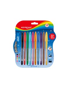 Pastapliiats Keyroad 0.7mm 10-värvi