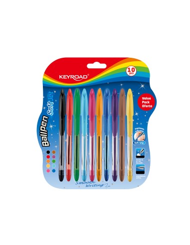 Pastapliiats Keyroad 0.7mm 10-värvi