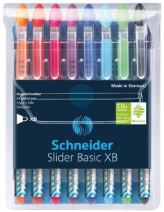 Ballpoint pen Schneider Slider XB 8pcs (O)