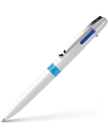 Ballpoint pen Take 4 white Take 4 Refill M  black, red, blue, green