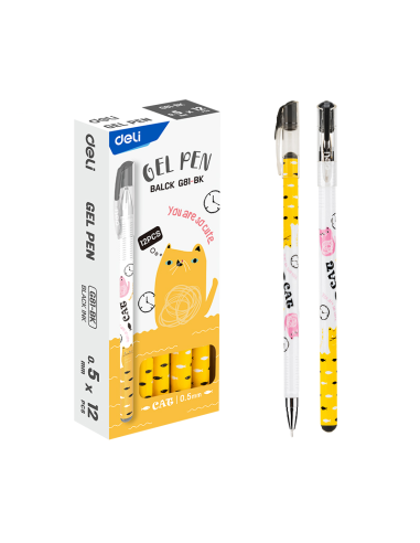 Gel Pen DELI Tip: 0.5mm black