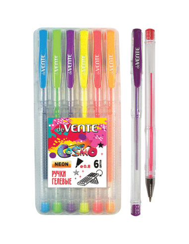 Geelpliiatsite komplekt deVENTE Cosmo Fluo 0.8mm 6-värvi
