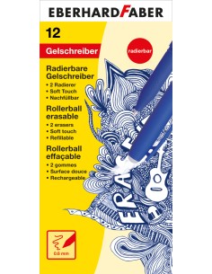 Geelpliiats EberhardFaber Erase it! 0.7mm kirjutab-kustutab sinine 2