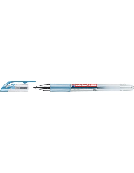 edding 2185 gel roller blue metallic