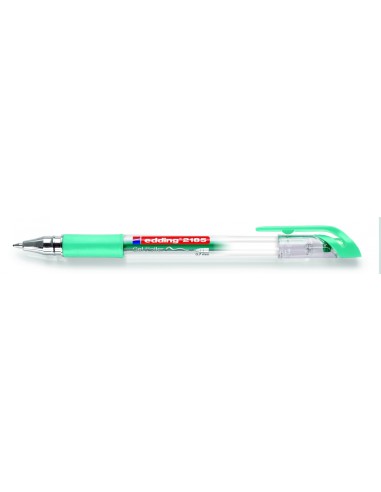 edding 2185 gel roller green metallic