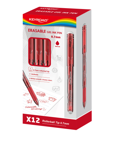 Geelpliiats Keyroad 0.7mm kirjutab-kustutab punane