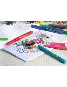 Tindipliiats Faber-Castell FineLiner Broadpen 0,8mm punane 2
