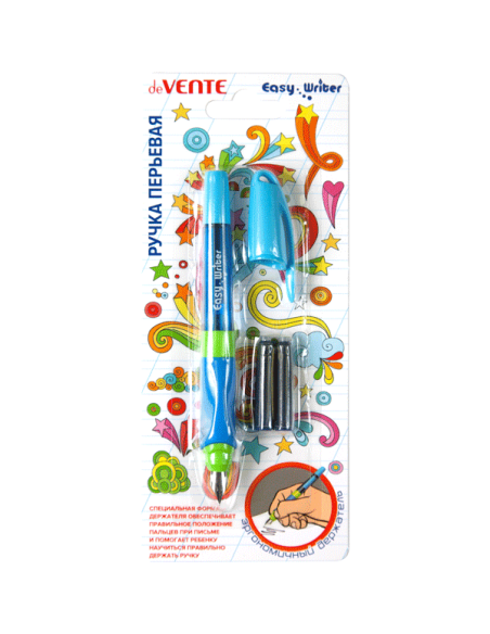 Sulepea deVENTE Easy Writer M ergonoomiline + 2 tindipadrunit sinine