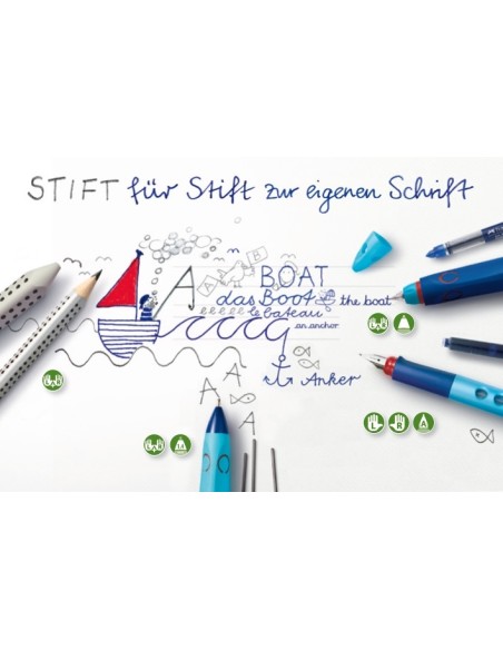 Faber-Castell Scribolino school fountain pen, left-hander, blue