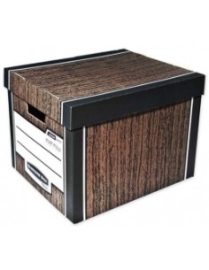 Fellowes Archival Box Woodgrain 2pc