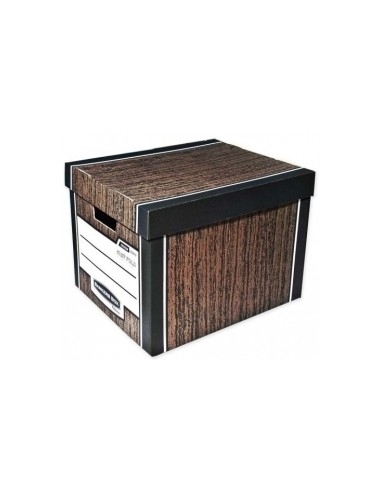 Fellowes Archival Box Woodgrain 2pc