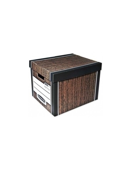 Fellowes Archival Box Woodgrain 2pc