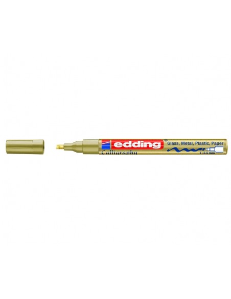 edding 753 gloss paint marker calligraphy gold