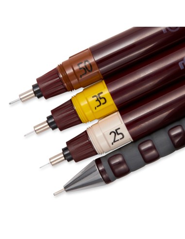 Joonestuspliiatsi komplekt Rotring Isograph .2/.3/.5 3+1tk