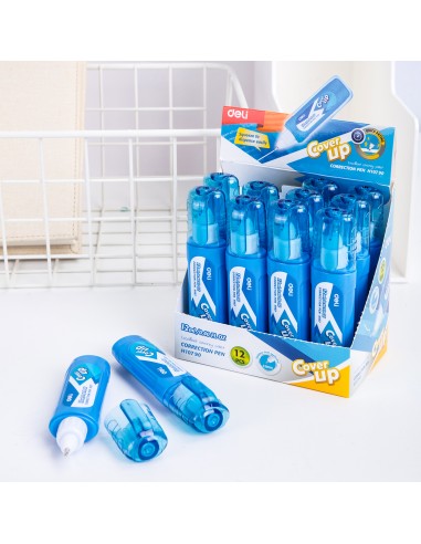 School Correction Fluid DELI 12ml (0.40 FL OZ) BLUE