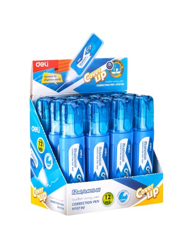 School Correction Fluid DELI 12ml (0.40 FL OZ) BLUE