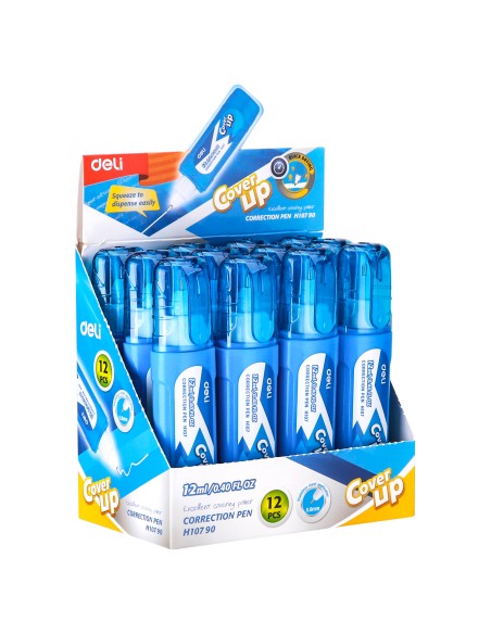 Korrektuurpliiats DELI 12ml metallotsaga