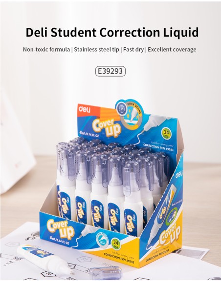 Korrektuurpliiats DELI 4ml