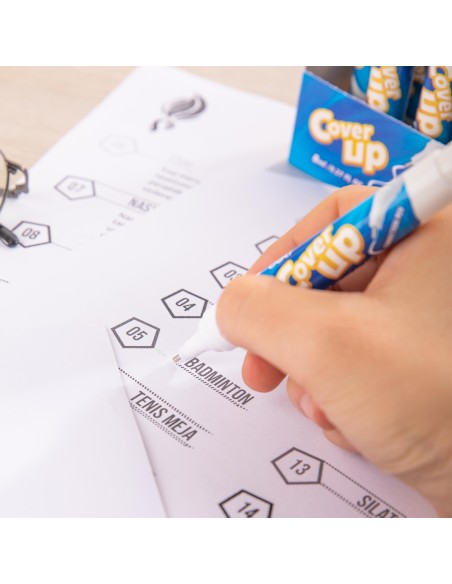 School Correction Fluid DELI 8ml ASST.