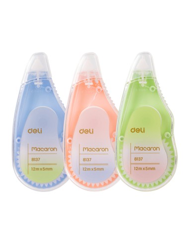 Korrektuurlint DELI Macaron 5mmx12m assortii