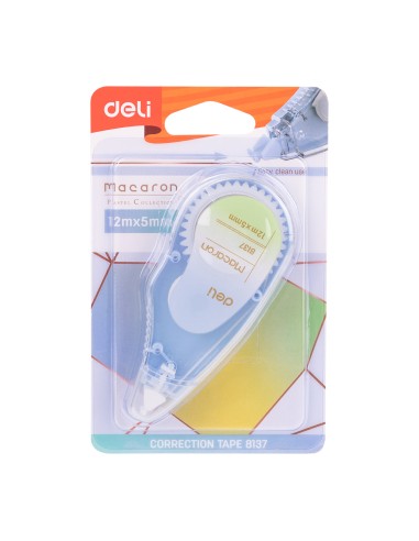Korrektuurlint DELI Macaron 5mmx12m assortii