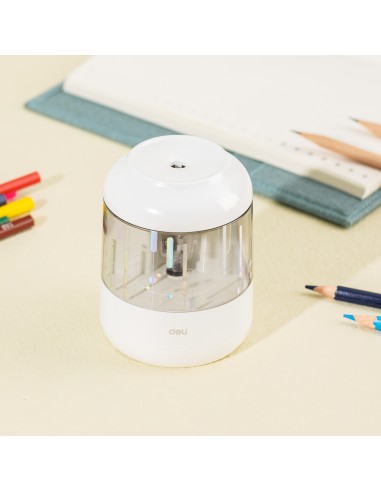 Electric Pencil Sharpener DELI for graphite pencil φ6.9-8mm white