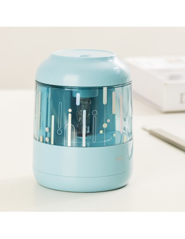 Electric Pencil Sharpener DELI for graphite pencil φ6.9-8mm blue